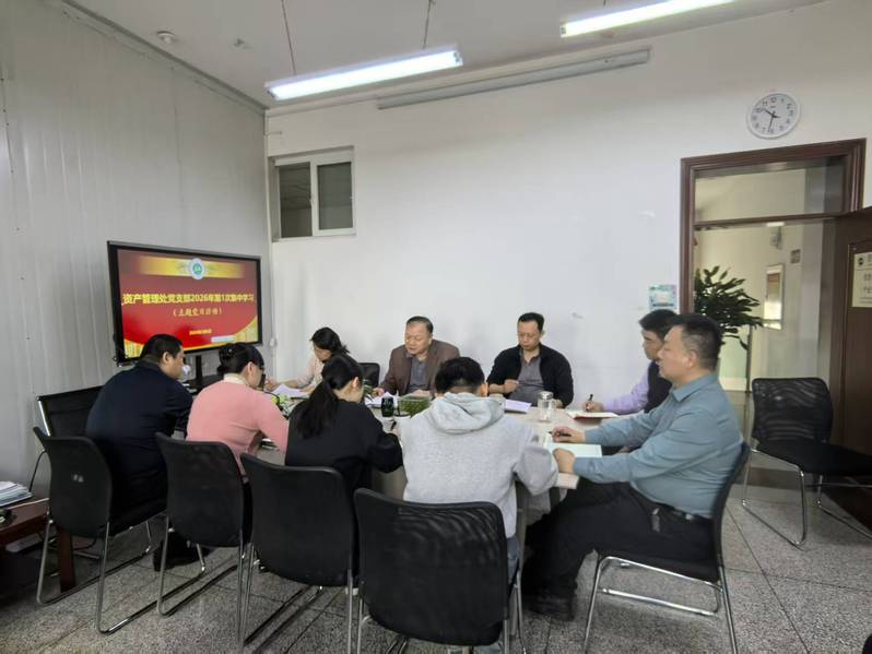 资产管理处党支部开展“实干担当...