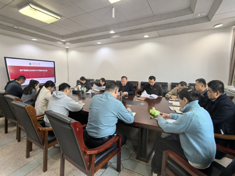 资产管理处党支部召开组织生活会